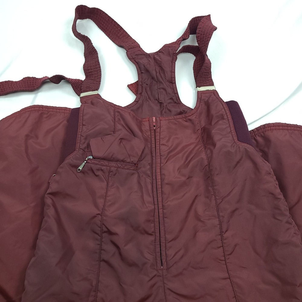 Burgundy Overall Snow Suit